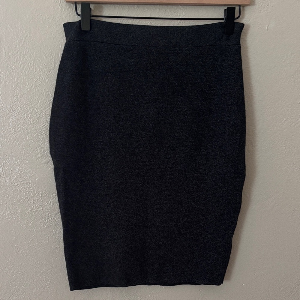 Eileen Fisher Pull On Stretch Skirt, Small, Gray